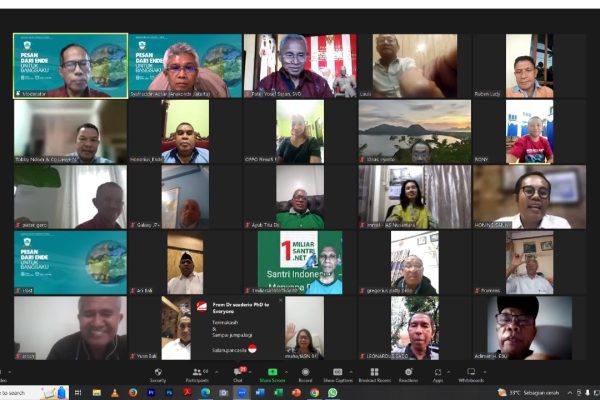foto, tangkapan layar Webinar Pesan Dari Ende Untuk Bangsaku"