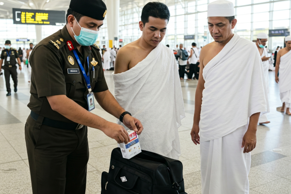 Jamaah Haji Bawa 100 Slop Rokok, Berakhir Disita Otoritas Bandara Madinah Arab Saudi